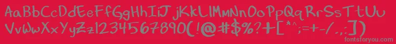More about HandOfDiesel Font HandOfDiesel Font – Gray Fonts on Red Background