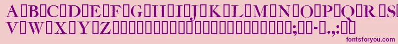 AmarfilAntiqua Font – Purple Fonts on Pink Background