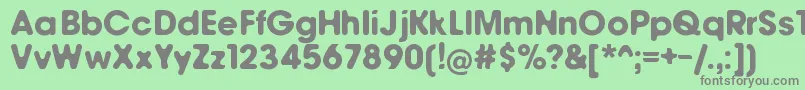 Llewie Font – Gray Fonts on Green Background