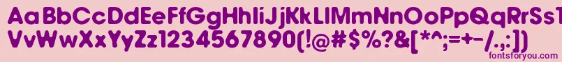 Llewie Font – Purple Fonts on Pink Background