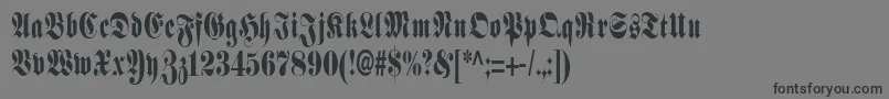 SchmalfetteFraktur Font – Black Fonts on Gray Background