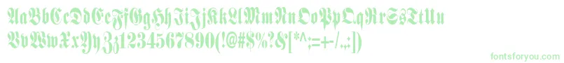 SchmalfetteFraktur Font – Green Fonts