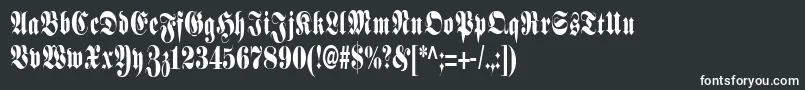 SchmalfetteFraktur Font – White Fonts