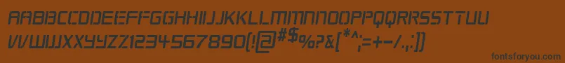 Repkcni Font – Black Fonts on Brown Background