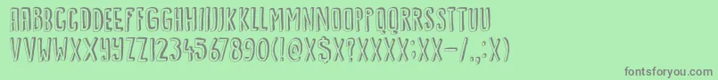 DkKwark Font – Gray Fonts on Green Background