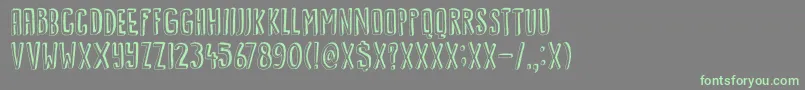 DkKwark Font – Green Fonts on Gray Background