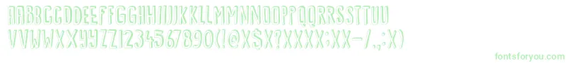 DkKwark Font – Green Fonts on White Background