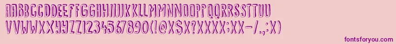 DkKwark Font – Purple Fonts on Pink Background