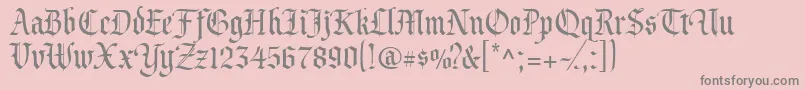 CacValiant Font – Gray Fonts on Pink Background