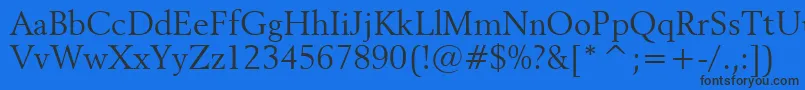 Revival565Bt Font – Black Fonts on Blue Background