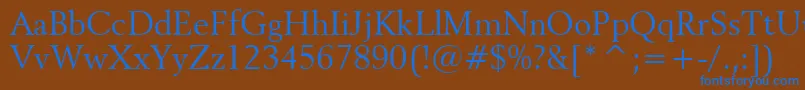 Подробнее о шрифте Revival565Bt Шрифт Revival565Bt – синие шрифты на коричневом фоне