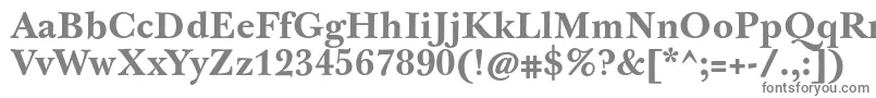 フォントJbaskervilletxnBold – 白い背景に灰色の文字