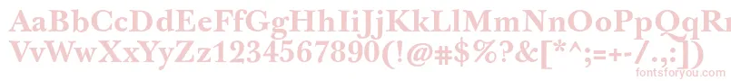 JbaskervilletxnBold Font – Pink Fonts on White Background