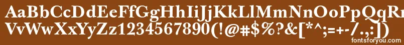 JbaskervilletxnBold Font – White Fonts on Brown Background