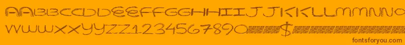 More about Beaverscratches Font Beaverscratches Font – Brown Fonts on Orange Background
