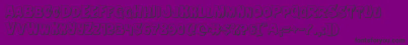 Шрифт Nightchilde3D – чёрные шрифты на фиолетовом фоне