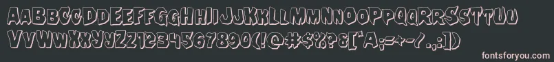 Nightchilde3D Font – Pink Fonts on Black Background
