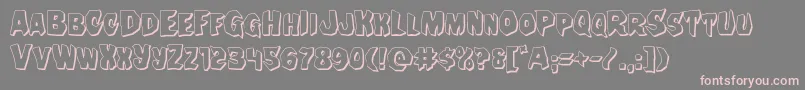 Nightchilde3D Font – Pink Fonts on Gray Background