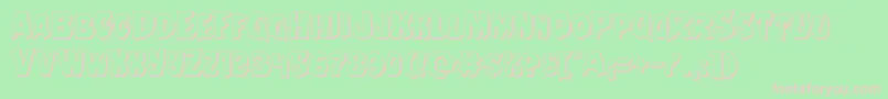 Nightchilde3D Font – Pink Fonts on Green Background