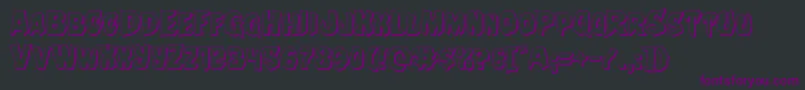 Nightchilde3D Font – Purple Fonts on Black Background
