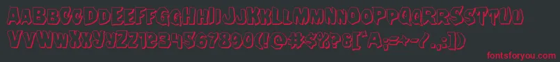 Nightchilde3D Font – Red Fonts on Black Background