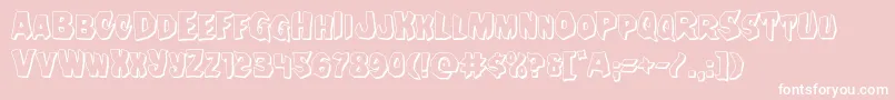 Nightchilde3D Font – White Fonts on Pink Background