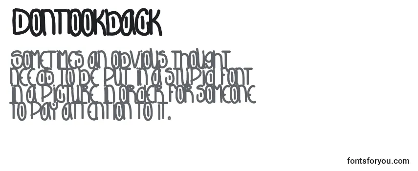 Шрифт Dontlookback