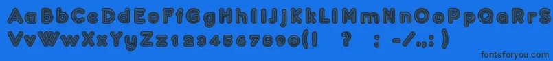 Confarreatio Font – Black Fonts on Blue Background