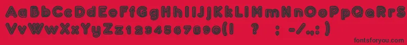Confarreatio Font – Black Fonts on Red Background
