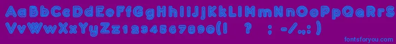 fuente Confarreatio – Fuentes Azules Sobre Fondo Morado