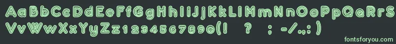 Confarreatio Font – Green Fonts on Black Background