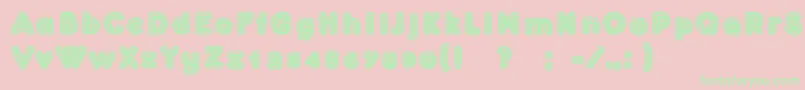 Confarreatio Font – Green Fonts on Pink Background