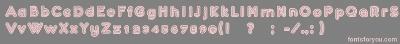 フォントConfarreatio – 灰色の背景にピンクのフォント