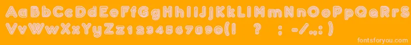 fuente Confarreatio – Fuentes Rosadas Sobre Fondo Naranja