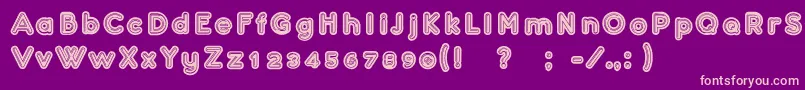 Шрифт Confarreatio – розовые шрифты на фиолетовом фоне