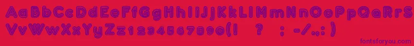 Confarreatio Font – Purple Fonts on Red Background