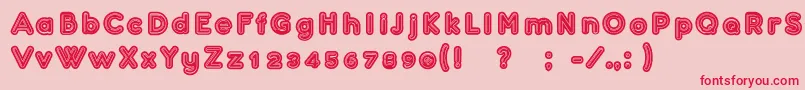 Confarreatio Font – Red Fonts on Pink Background
