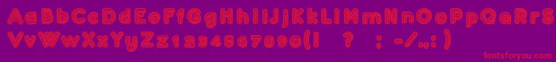 Confarreatio Font – Red Fonts on Purple Background