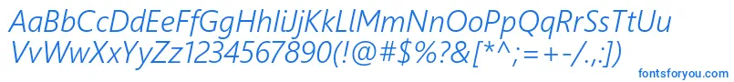 Weblysleekuisli Font – Blue Fonts on White Background