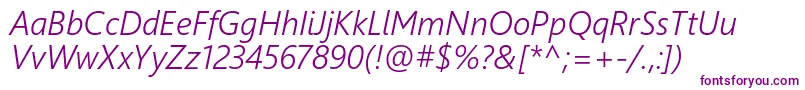 Weblysleekuisli Font – Purple Fonts on White Background