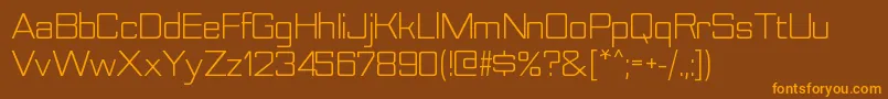 NesobritebkRegular Font – Orange Fonts on Brown Background