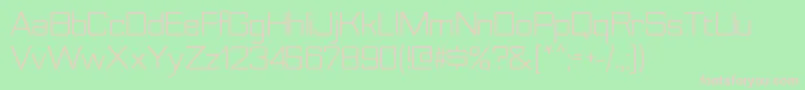 NesobritebkRegular Font – Pink Fonts on Green Background