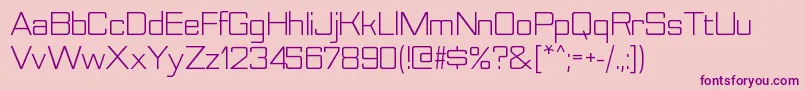 NesobritebkRegular Font – Purple Fonts on Pink Background