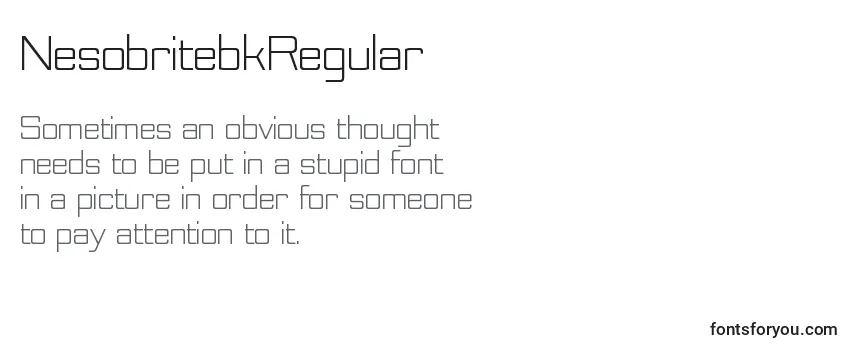 NesobritebkRegular Font