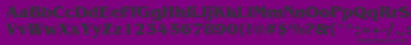 fuente BengalyBold – Fuentes Negras Sobre Fondo Morado