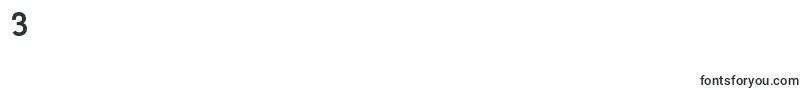 NillandBlack Font – Fonts for Digit 3