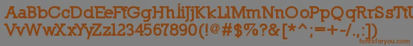 NillandBlack Font – Brown Fonts on Gray Background