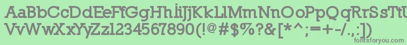 NillandBlack Font – Gray Fonts on Green Background