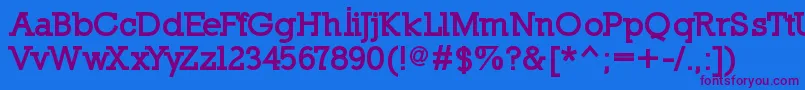 NillandBlack Font – Purple Fonts on Blue Background