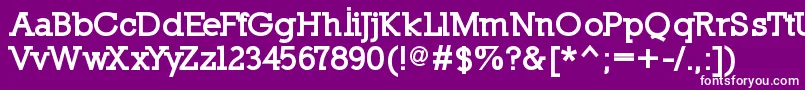 NillandBlack Font – White Fonts on Purple Background